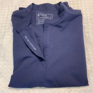 Rafaela Oversized Scrub Top, Navy, Medium